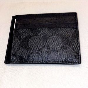 COACH ID Credit card case in canvas